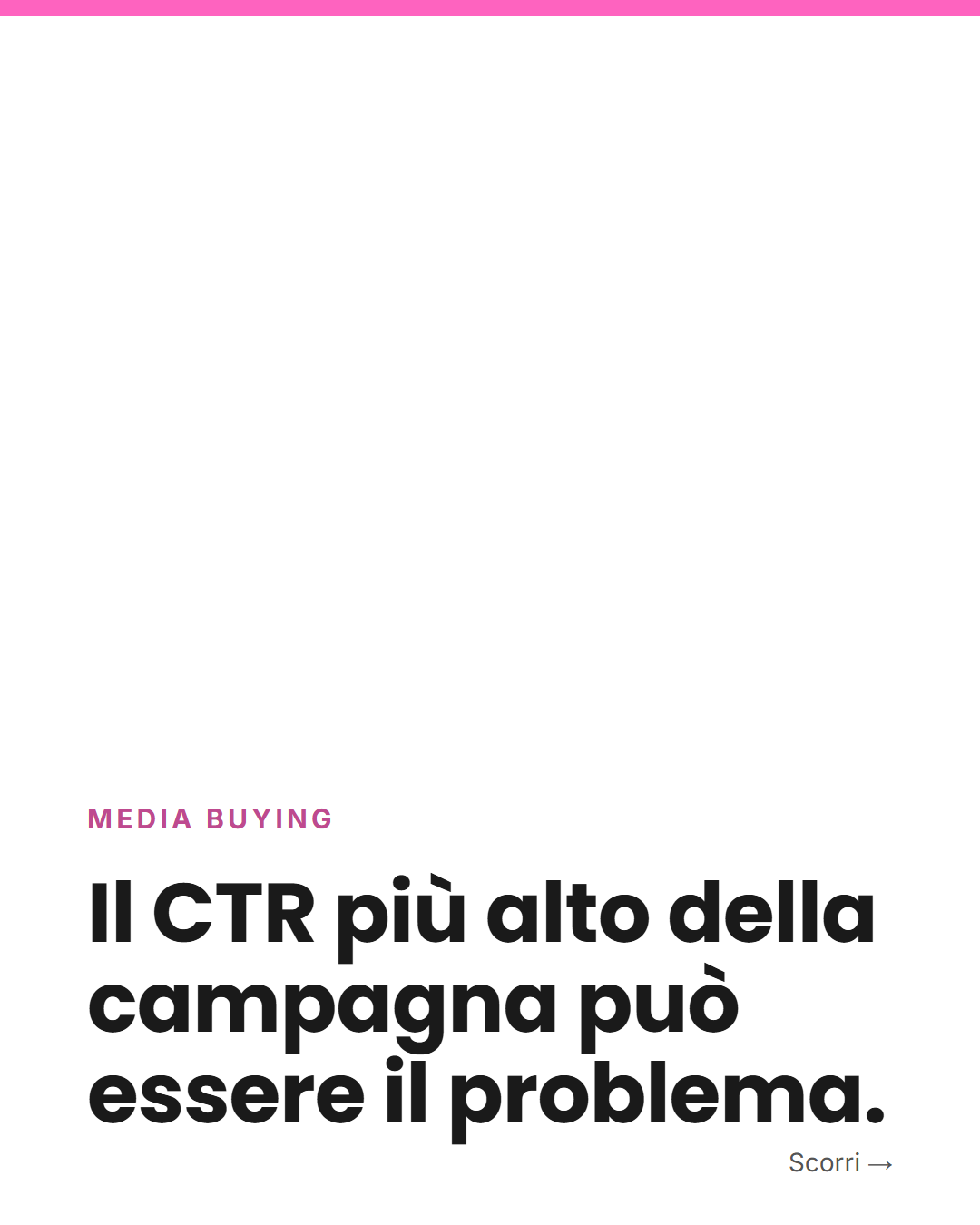 Appunto MG: il CTR più alto può essere il problema